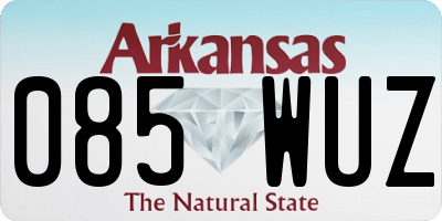 AR license plate 085WUZ