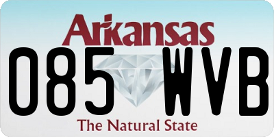AR license plate 085WVB