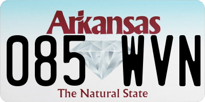 AR license plate 085WVN