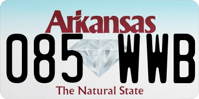 AR license plate 085WWB