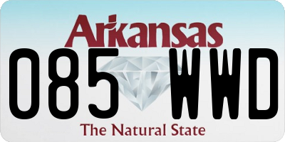 AR license plate 085WWD