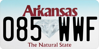 AR license plate 085WWF