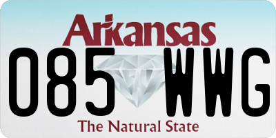 AR license plate 085WWG