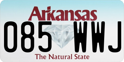 AR license plate 085WWJ