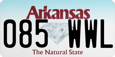 AR license plate 085WWL