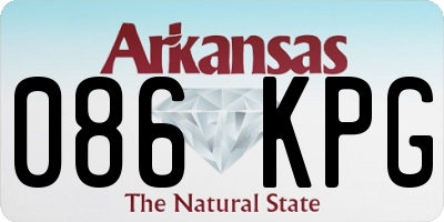 AR license plate 086KPG