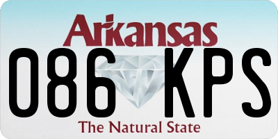 AR license plate 086KPS