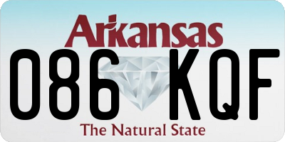 AR license plate 086KQF