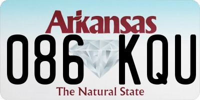 AR license plate 086KQU