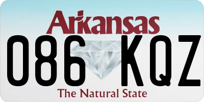 AR license plate 086KQZ