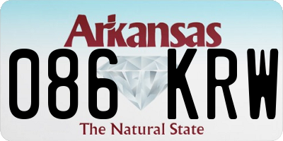 AR license plate 086KRW