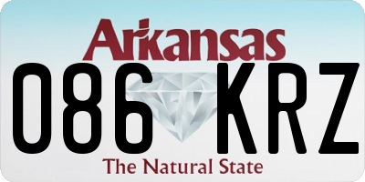 AR license plate 086KRZ
