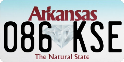 AR license plate 086KSE