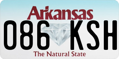 AR license plate 086KSH