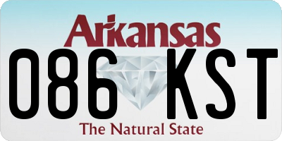 AR license plate 086KST
