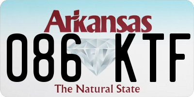 AR license plate 086KTF