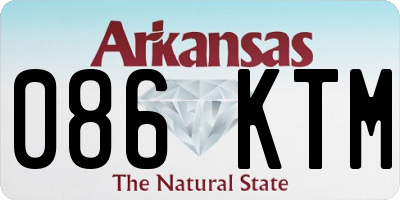 AR license plate 086KTM