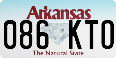 AR license plate 086KTO