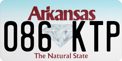 AR license plate 086KTP