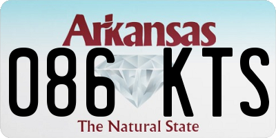 AR license plate 086KTS