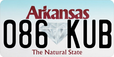 AR license plate 086KUB