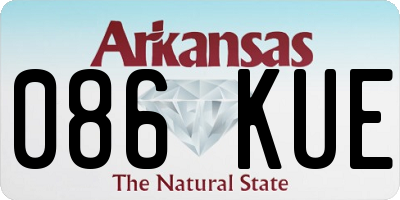AR license plate 086KUE