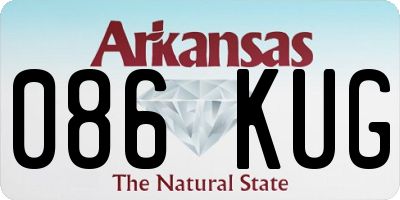 AR license plate 086KUG