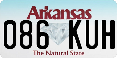 AR license plate 086KUH