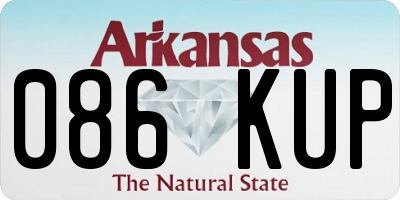 AR license plate 086KUP