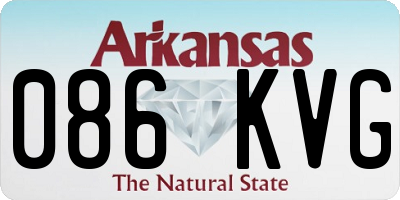 AR license plate 086KVG