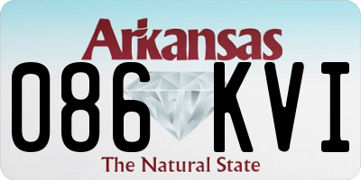 AR license plate 086KVI