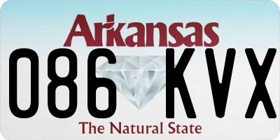 AR license plate 086KVX