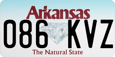 AR license plate 086KVZ