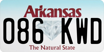 AR license plate 086KWD