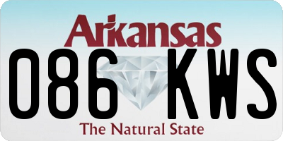 AR license plate 086KWS