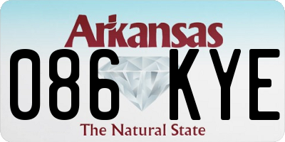 AR license plate 086KYE