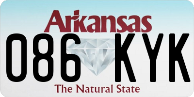 AR license plate 086KYK