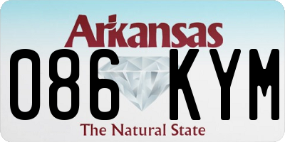 AR license plate 086KYM