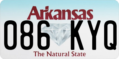 AR license plate 086KYQ