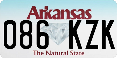 AR license plate 086KZK