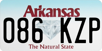 AR license plate 086KZP