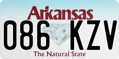 AR license plate 086KZV