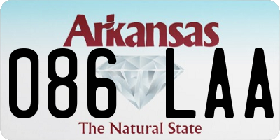 AR license plate 086LAA