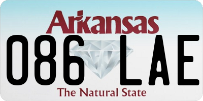 AR license plate 086LAE