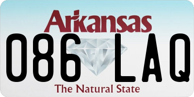 AR license plate 086LAQ