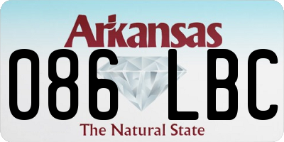 AR license plate 086LBC