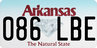 AR license plate 086LBE