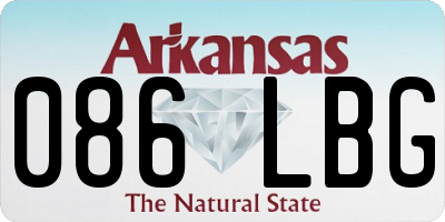 AR license plate 086LBG