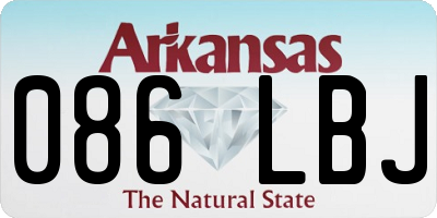 AR license plate 086LBJ
