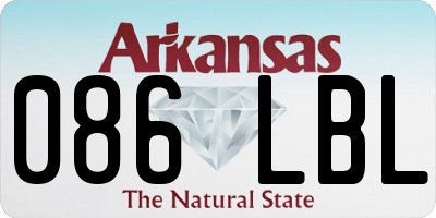 AR license plate 086LBL